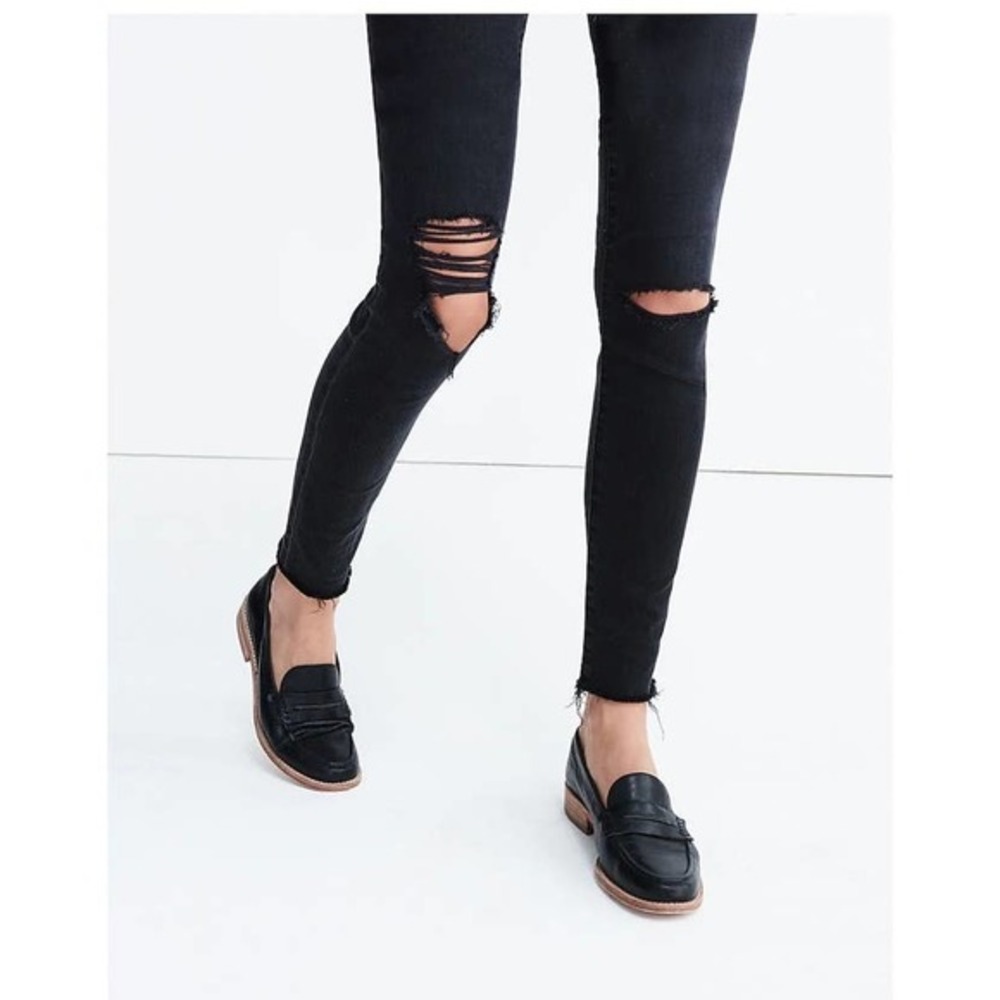 Madewell High-Rise Skinny Jeans in Black Sea size 32